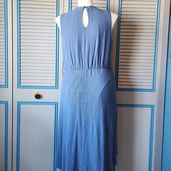 Dress Barn Sleeveless high low blue dress - Picture 8 of 13